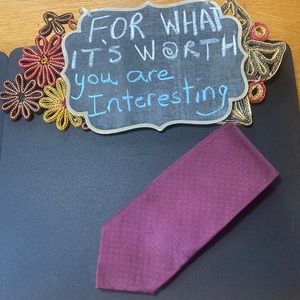 🤗200-You Are InTIEResting 🖤 Boulevard Club Burgundy